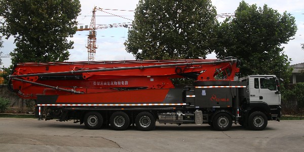 科尼樂70米混凝土泵車以下5點(diǎn)施工優(yōu)勢(shì)，工地打灰離不開